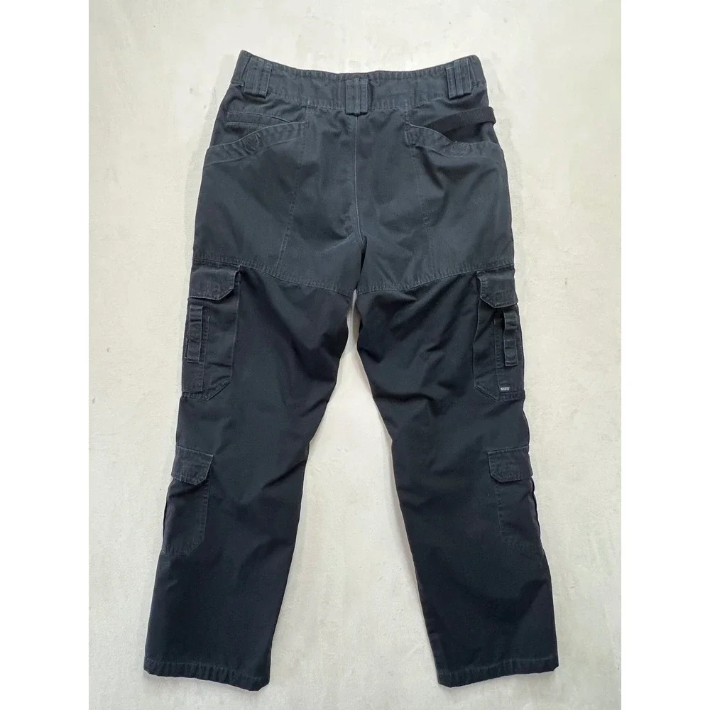 5.11 Tactical Men Black Ripstop Cargo Pants Work Trousers 34x29 Utility